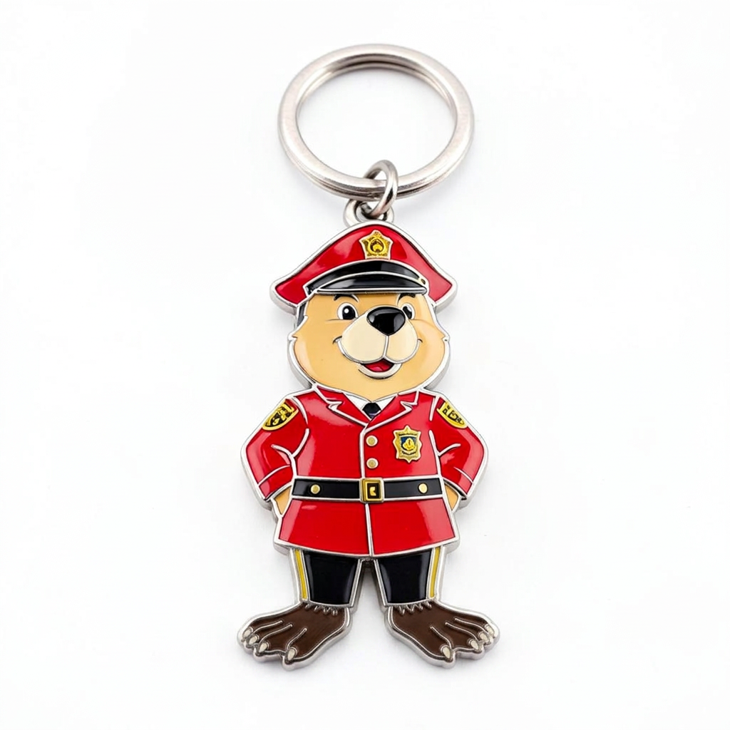 Hudson Enamel Keychain